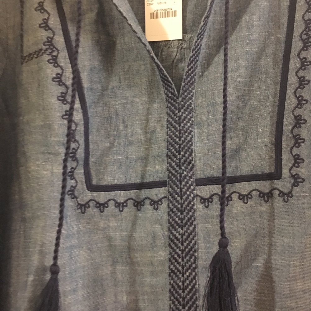J.Crew Factory embroidered peasant top - Picture 3 of 6